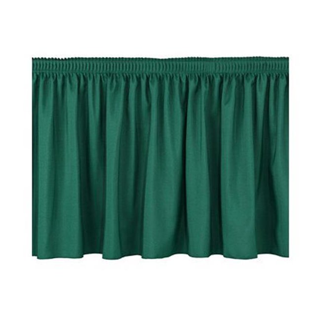 National Public Seating SS16-48-06 16 x 48 Po. Jupe Plissée de Scène - Vert