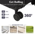 thumbnail image 3 of Halicool Valise Rigide de Cabine Extensible de 20 Pouces avec Roues Pivotantes, Noire, 3 of 9