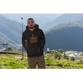 thumbnail image 3 of Old Glory Mens Always Be Yourself Moose Long Sleeve Graphic Hoodie, 3 of 6