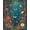 Red, Pattern 5, variant on ODIKA 4'x6' Machine Washable Non-Slip Area Rug, Woodland Creatures and Leaf Maze Storybook High Traffic Rug, Green, 282252