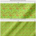 thumbnail image 2 of Soimoi Cotton Cambric Fabric Leaves & Aster Floral Decor Fabric Printed Yard 56 Inch Wide, 2 of 7