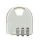 thumbnail image 3 of Mini 3 Dígitos Contraseña Candado Cajón Cerradura Antirrobo () Blanco, 3 of 9