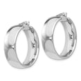thumbnail image 2 of White Sterling Silver Earring Hoop Women'S 23 mm 16, 2 of 3