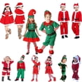 thumbnail image 2 of Nuevo disfraz de Navidad para niños, disfraz de Papá Noel, ropa para niños con sombrero, tutú de Cosplay para niña, vestidos rojos, regalo de fiesta de Carnaval, 2 of 4