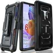 LG Stylo 6 (2020) Case, COVRWARE [ Aegis Series ] with Built-in [Screen Protector] Heavy Duty Full-Body Rugged Holster Armor Case [Belt Swivel Clip][Kickstand], Black
