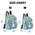 thumbnail image 2 of FORMRS Mini Backpack Purse for Women Travel Daypack Casual Shoulder Bag, Blue Easter Bunny, 2 of 7
