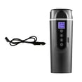 thumbnail image 2 of Hervidor de agua para coche de 12 V y 24 V, taza calefactora para coche con pantalla digital, taza calefactora para coche, taza aislada para bebidas,, 2 of 9