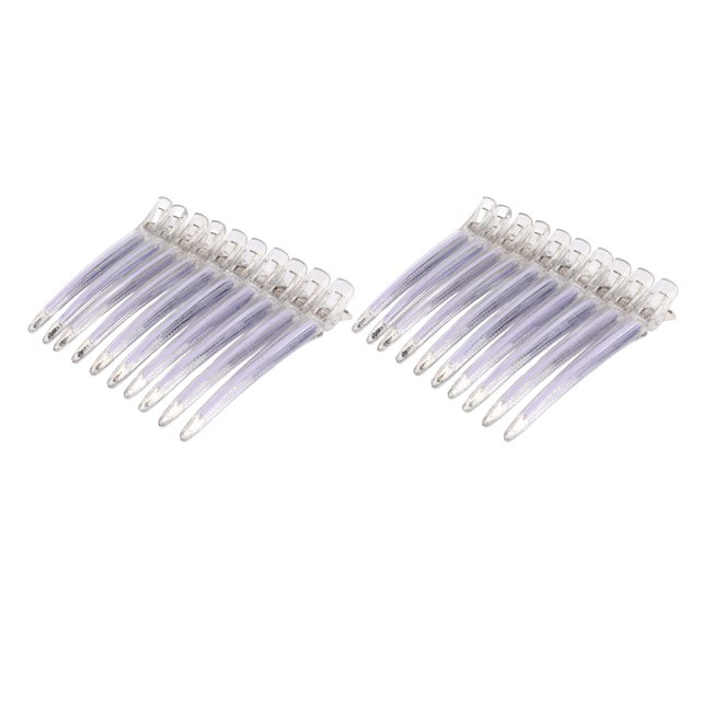 20 piezas Clip de seccionamiento de cabello Clip de fijación permanente corte de pelo peluquería abrazadera de posicionamiento para el hogar