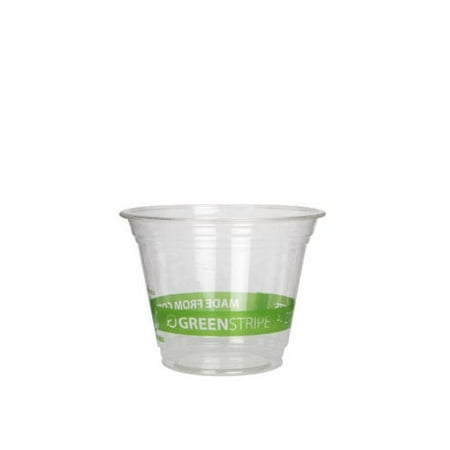 ECO-PRODUCTS Greenstripe Renewable Resource Compostable Cold Drink Cups, 9 Oz., 1000/Carton