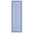 thumbnail image 4 of HIWEAVER Light Blue 2' x 6' Scalloped Washable Runner for Hallway Modern Solid Bordered Carpet for Kitchen Non-Slip Stain Resistant Accent Throw Mat for Dining Room Home Decor, 4 of 6