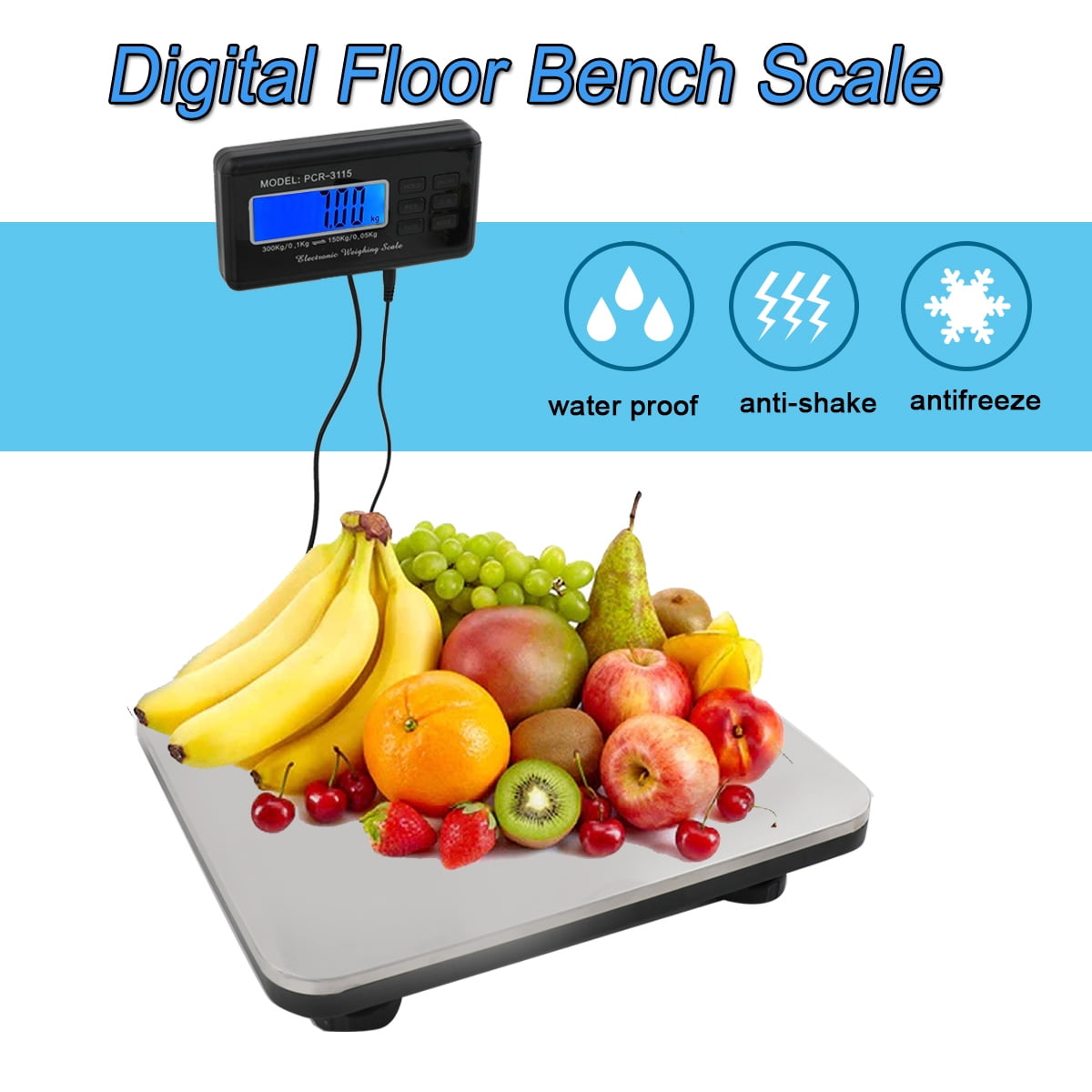 ECUTEE 660lbs Shipping Scale Heavy Duty LCD Digital Postal Scale with