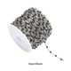 thumbnail image 5 of Advancent Cadena de acero inoxidable de mano de obra fina con cuentas de esmalte de colores para joyería DIY de acero inoxidable Artesanía Acero+negro, 5 of 6