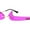 Gold Fuchsia, variant on Unique Check Mark Lens Avant Garde Rimless Pimp Sunglasses Black