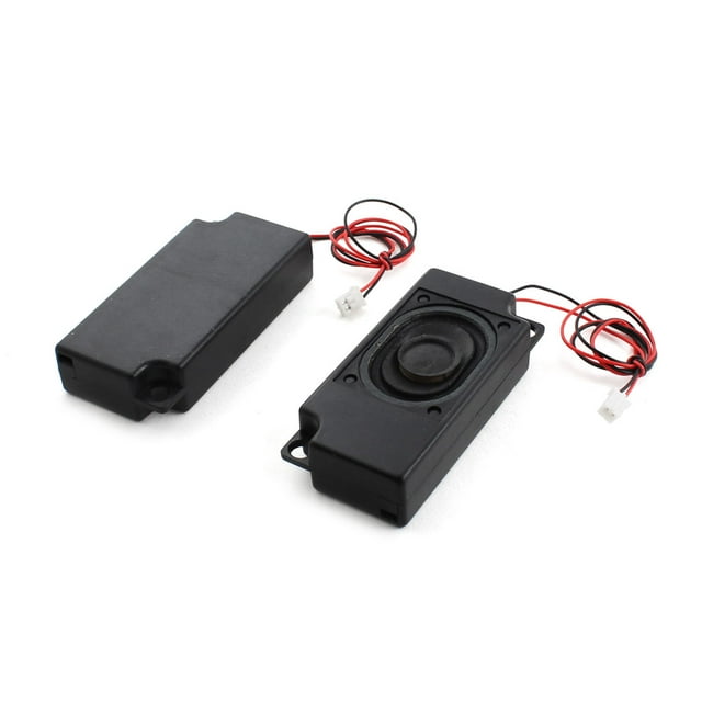 2Pcs 3W 8 Ohm - Conector PH Negro Rectángulo Altavoz de Audio para Tableta PC Notebook 70mm x 33mm Negro