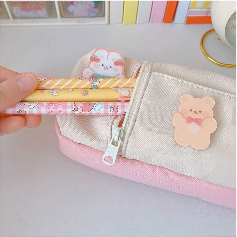 CoCopeaunt Kawaii Pencil Case, Cute Minimalism Transparent Cartoon