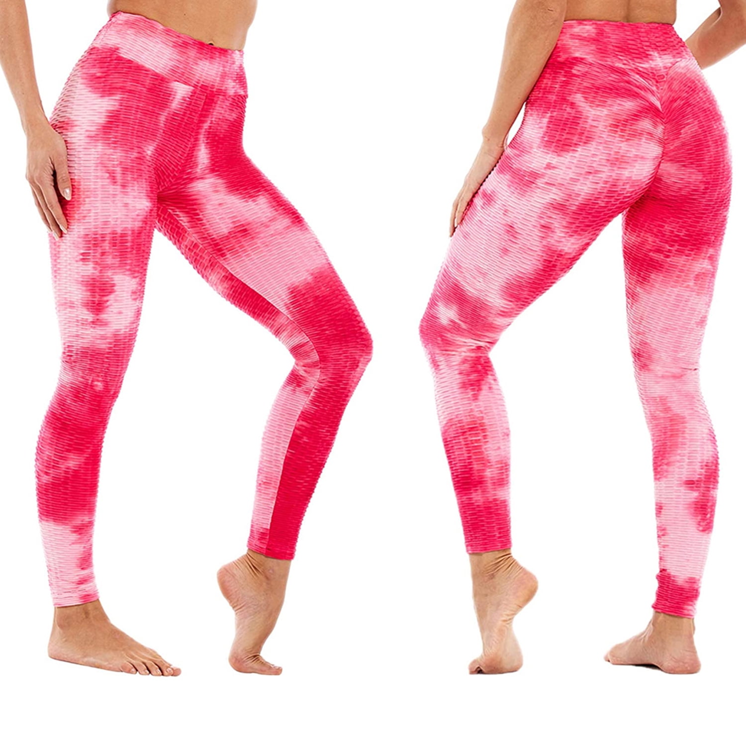 Womens Tie Dye Butt Lift Tik Tok Yoga Pants
