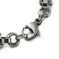 thumbnail image 3 of 201 Stainless Steel Rope Chain Bracelet 304 Stainless Steel Clasps Stainless Steel Color 8-7/8 inch(22.5cm), 3 of 3