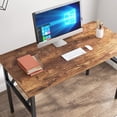 thumbnail image 4 of SOGES 47 inches Folding Table Laptop Desk Computer Table Workstation, Rustic Brown, 4 of 9