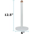 thumbnail image 3 of Blue Donuts Grove Free Standing Paper Towel Holder with Weighted Padded Base, White, 13.5", 3 of 7