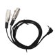 thumbnail image 4 of Dual Female XLR to Right Angle 3.5mm Y Splitter Cable High Transmission Rate Portable o Cable for Microphones Cameras 1.8meter/5.9ft, 4 of 4