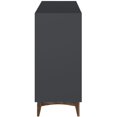 thumbnail image 3 of Manhattan Comfort Hamilton 4 Drawer Dresser in Dark Gray and Natural, 3 of 6