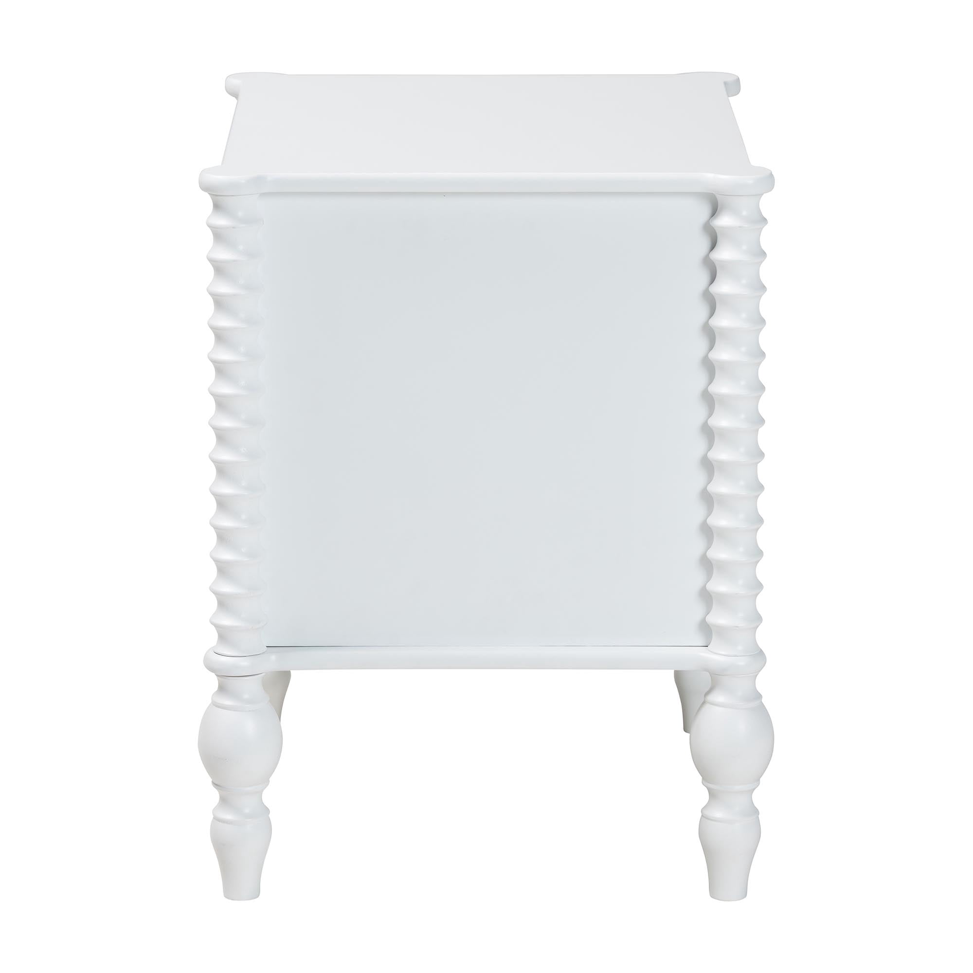 Baxton Studio Callison Farmhouse Nightstand, 2-Drawer, White