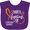 Purple, variant on Inktastic Worth Fighting for Leukemia Awareness Orange Heart Boys or Girls Baby Bib