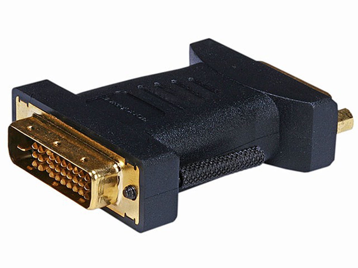 Monoprice M1D(P&D) Male to DVID Dual Link Female Adapter Gold