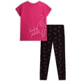 thumbnail image 4 of Baby Phat Girls Leggings Set - Lightweight Short Sleeve Graphic Tee and Leggings for Girls 2 Piece, 4 of 7
