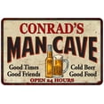 thumbnail image 1 of CONRAD'S Man Cave Metal Sign Wall Decor Gift 8x12 108120011459, 1 of 1