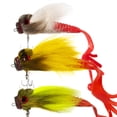 thumbnail image 4 of Bait Simulation Attractive Feather Steel Wire Water Mouse Fake Bait for Fishing Lover, 4 of 7