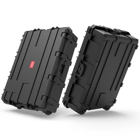 Regetek Waterproof Hard Case 38"x 29"x 11", Equipment Case with Wheels,Customizable Foam, Roller Case for cameras, lenses, Camcorder,Drone, Instrument, tool,Gear,IP67,Shockproof, Rolling Hard Case