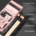 thumbnail image 5 of for Google Pixel 6 Pro Case with HD Screen Protector, Build in 360° Rotating Ring Kickstand [Military Grade] Protective Case for Pixel 6 Pro Case,Rose Gold, 5 of 13