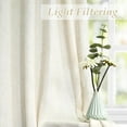 thumbnail image 4 of DriftAway Extra Long Linen Sheer Curtains 2 Panels 2 Story House Tall Curtains for High Ceiling Long Window High Living Room Light Filtering Window Coverings Back Tab 204"L x 52"W Light Linen, 4 of 9