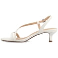 thumbnail image 3 of Journee Womens Jemry Crossover Strap Kitten Heel Dress Sandals, 3 of 10