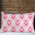 thumbnail image 6 of Valentine's Day Heart Pillow Covers with Argyle Plaid, Modern Farmhouse Anniversary Valentine Decorative, Lumbar Throw Pillows Cushion Case Decorations for Couch, 6 of 6