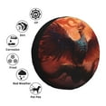 thumbnail image 4 of Naloa Sunset Blossoms Phoenix Perch PVC Leather Spare Tire Wheel Cover Spare Tire Cover, for Car Truck SUV Camper Trailer Universal Fit(14-17in)-17 inch, 4 of 6