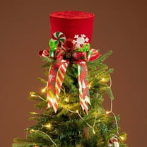 Xuniizn Star Tree Topper, Glitter 3D Shatterproof Star, Christmas Tree Top Decor for Indoor Outdoor Holiday Home Party, Cloth, Red