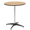 thumbnail image 2 of Table - 30" WFT Series Russian Birch Wood Round - Metal Edge - Cocktail 30"&42" Kit, 2 of 5