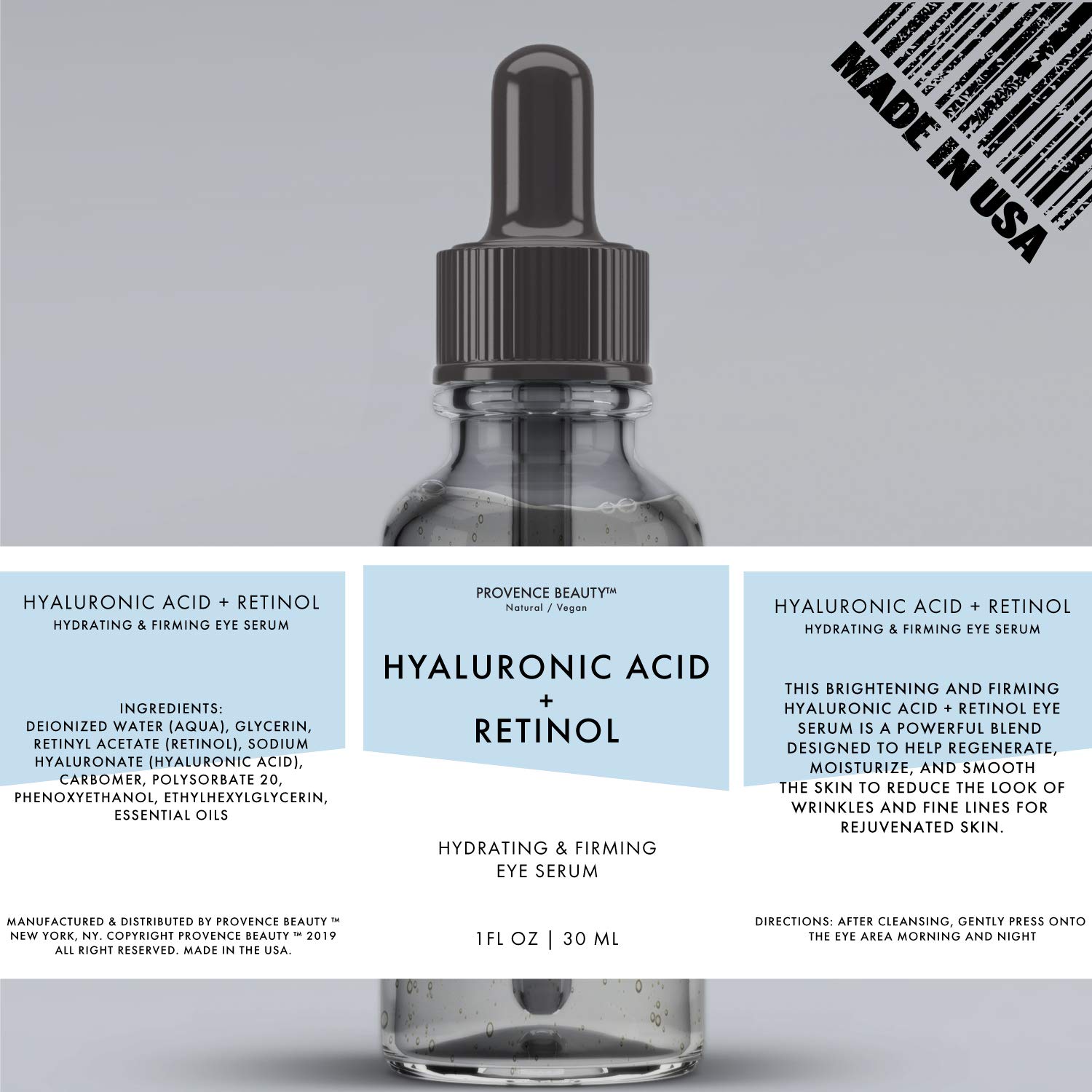 provence beauty hyaluronic acid and retinol eye cream
