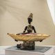 thumbnail image 3 of Black Woman Resin Tray - Luxury Home Decor Fruit Bowl Ornaments, 3 of 5