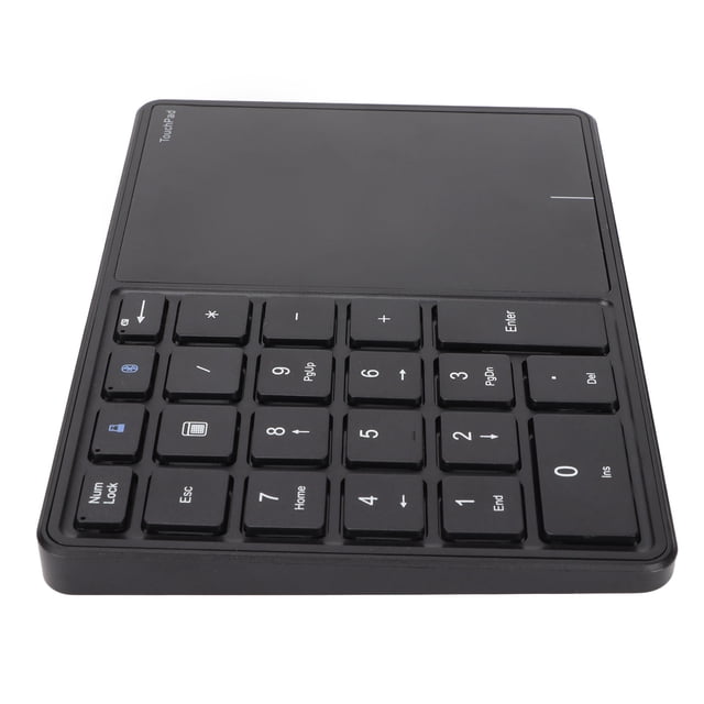 Number Wireless Numeric Keypad 2.4G Ergonomic 7.5 Degree Angle 10m Receiving Type C Port 22 Keys Number Keypad with Touchpad