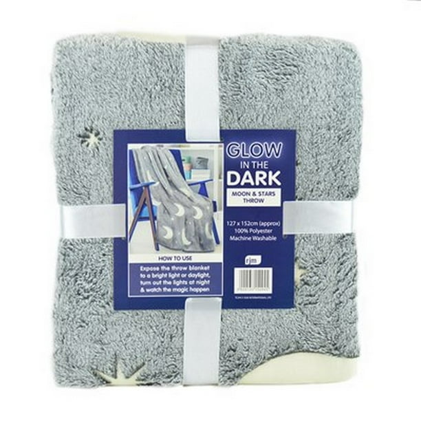 RJM Moon And Starts Glow In The Dark Blanket