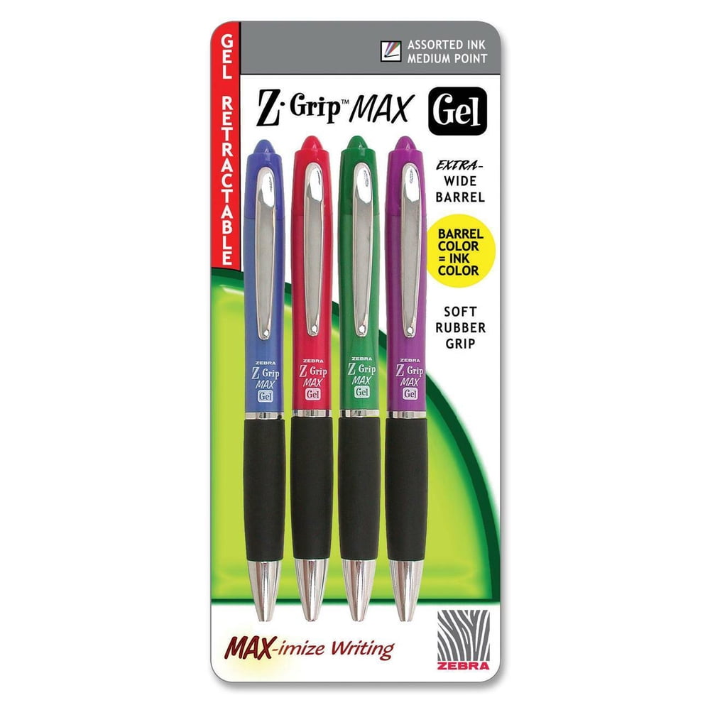 Zebra Pen Z-Grip MAX Gel Pen - Walmart.com - Walmart.com