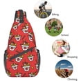thumbnail image 5 of Ramen in Japanese style Pattern Sling Bag Crossbody Hiking Travel Chest Bags Backpack Shoulder Daypack for Women Men, 5 of 7