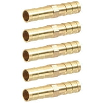 5pcs 6mm Inner Dia Air Gas Straight Hose Pipe Barb Coupler Connector