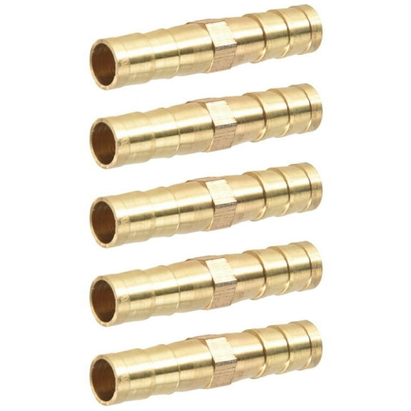 5pcs 6mm Inner Dia Air Gas Straight Hose Pipe Barb Coupler Connector