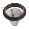 thumbnail image 3 of Gotero de café de acero inoxidable gotero de café de doble capa para verter sobre taza de filtro de té (negro), 3 of 8