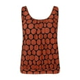 thumbnail image 3 of Wyobmus Womens Tankini Set Two Piece Bathing Suit Polka Dot Rolled Trim Tankini Top With Bikini Bottom A-Orange, 3 of 4