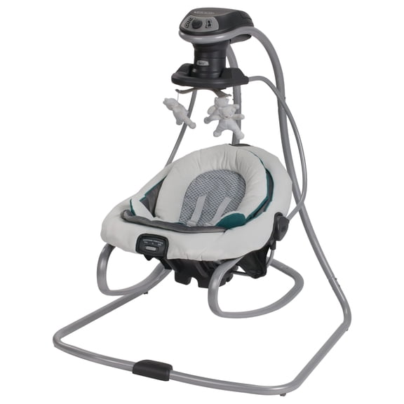 Graco DuetSoothe Baby Swing and Rocker with Portable Seat, Sapphire Green